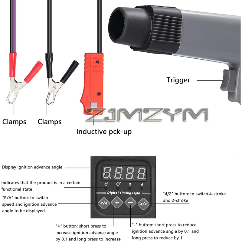 12V Digital Display Ignition T - Timing Light Gun review and price